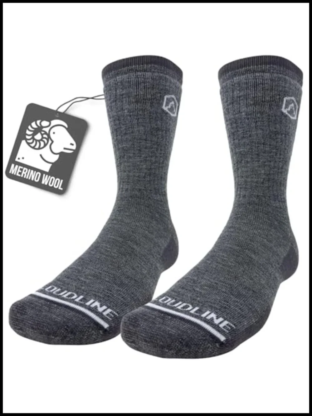 Merino Wool Hiking Socks for Men and Women - Cushioned Athletic Crew Anti